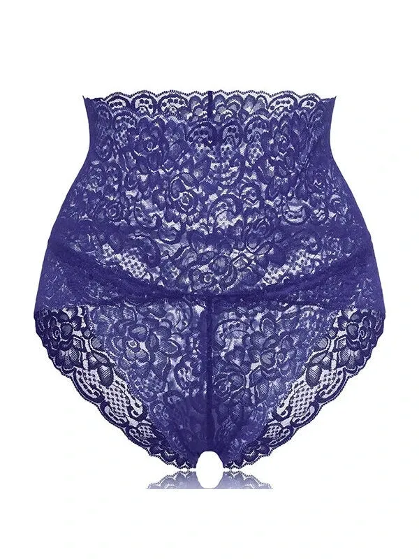 4-Pack High Waisted Lace Cotton Butt Lifter Sexy Panties