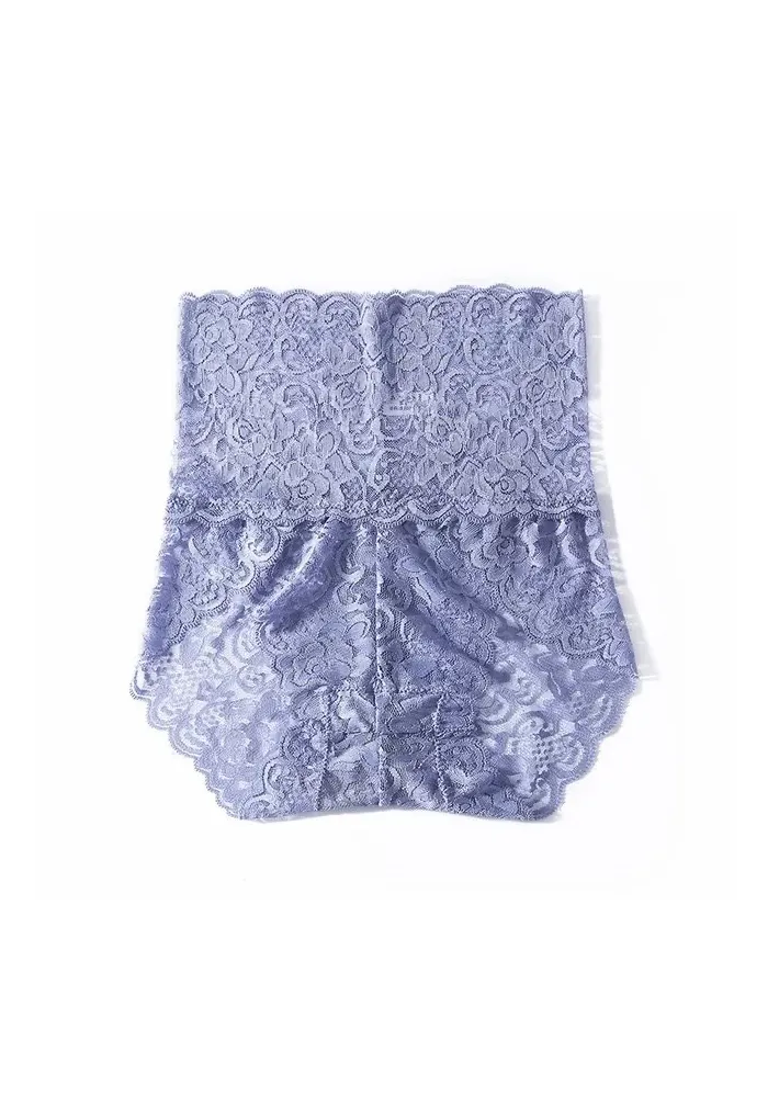 4-Pack High Waisted Lace Cotton Butt Lifter Sexy Panties