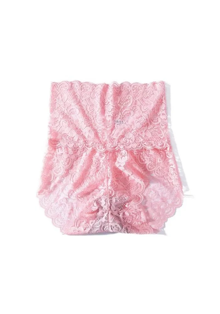 4-Pack High Waisted Lace Cotton Butt Lifter Sexy Panties