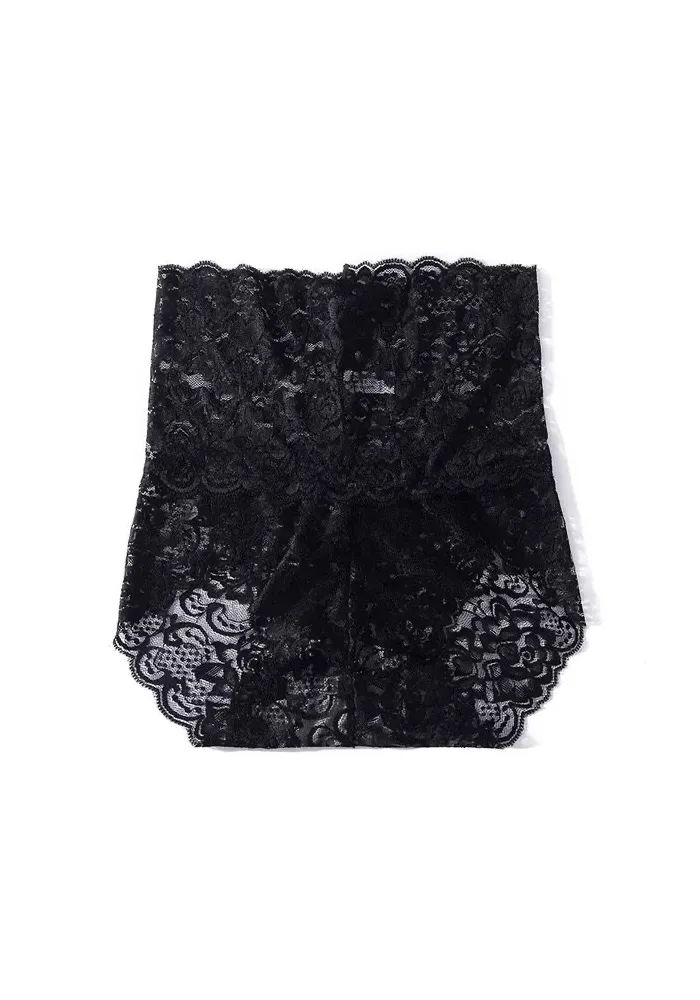 4-Pack High Waisted Lace Cotton Butt Lifter Sexy Panties