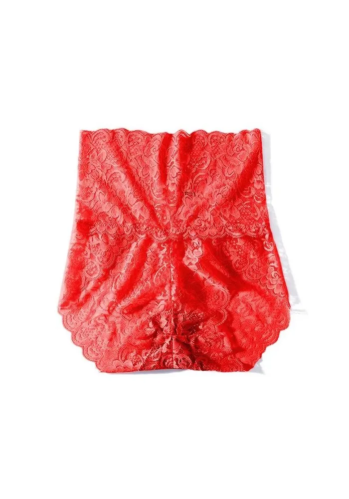 4-Pack High Waisted Lace Cotton Butt Lifter Sexy Panties