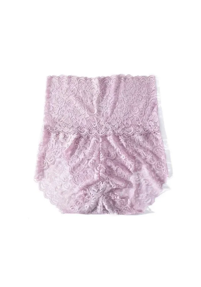 4-Pack High Waisted Lace Cotton Butt Lifter Sexy Panties