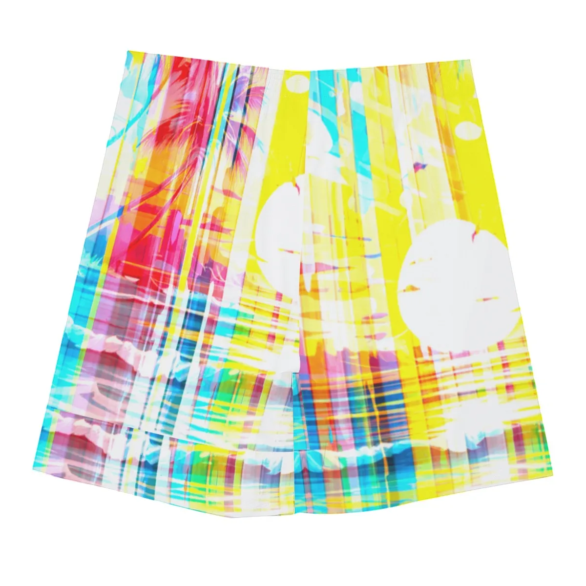 All-Over Print Men's Beach Shorts With Elastic Waist summer vibes sunset abstract
