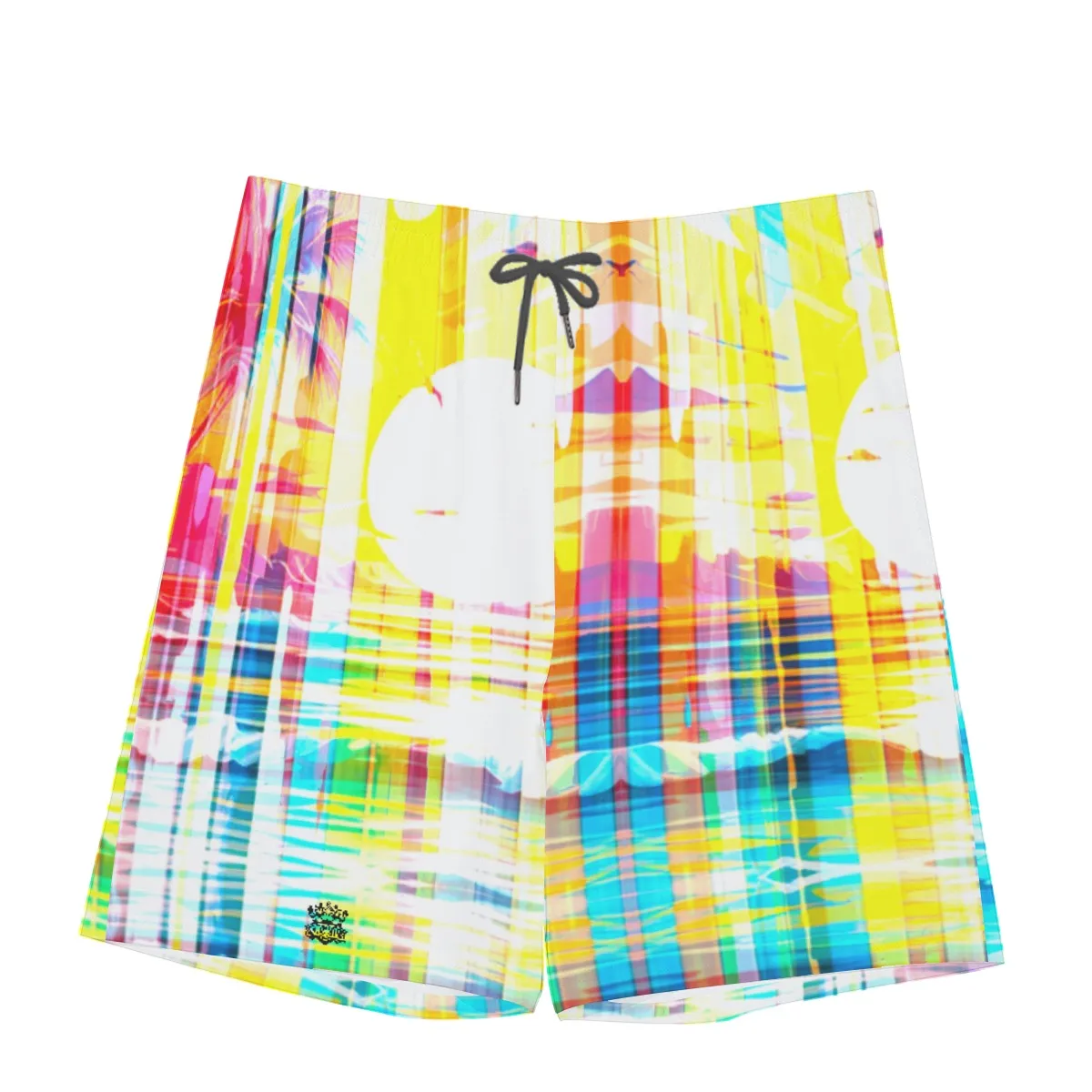 All-Over Print Men's Beach Shorts With Elastic Waist summer vibes sunset abstract