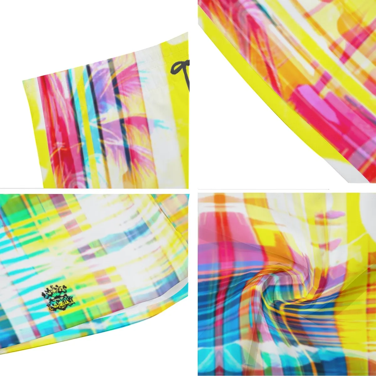 All-Over Print Men's Beach Shorts With Elastic Waist summer vibes sunset abstract
