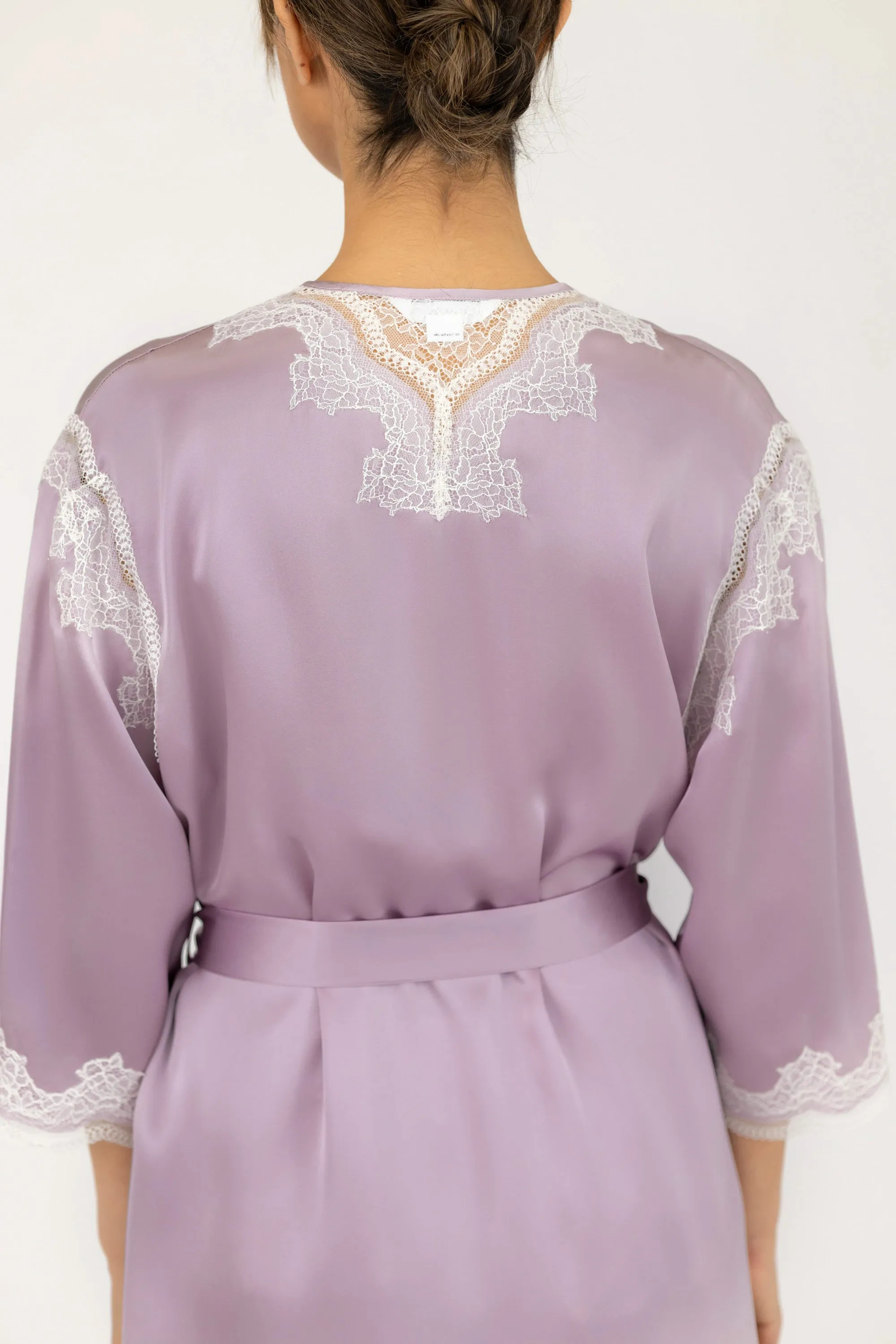 Allegra Soulful Short Silk Robe