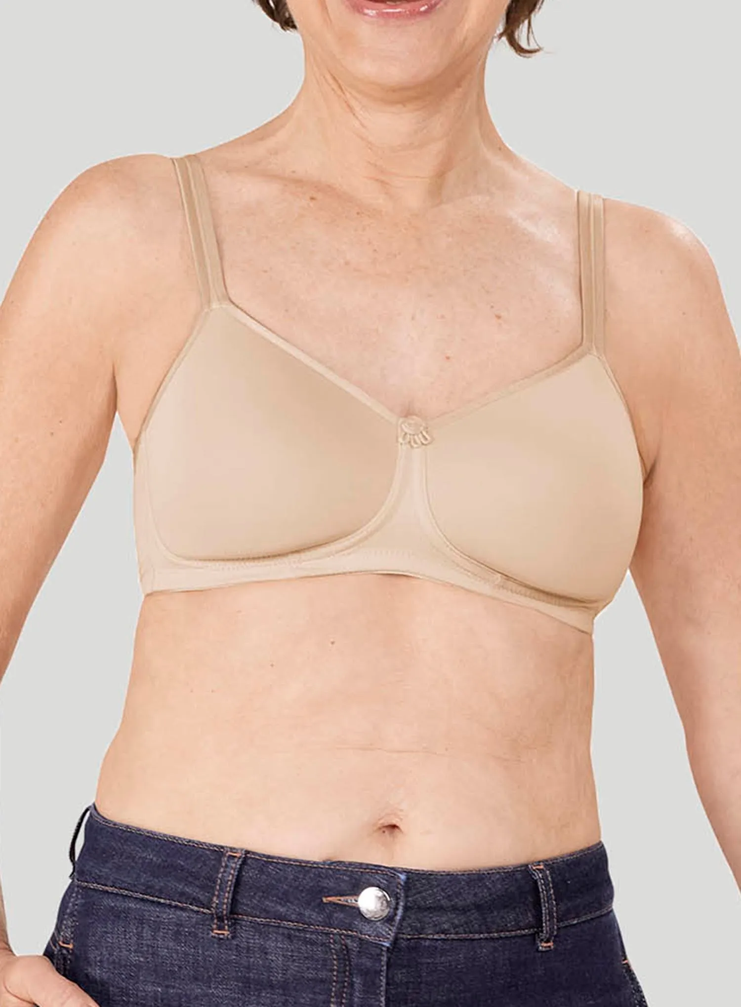 Amoena: Mara Soft Cup Padded Mastectomy Bra Light Sand