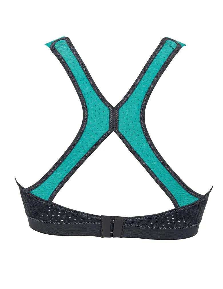 Anita 5537 Peacock/Anthracite Dynamix Star Maximum Support Sport Bra