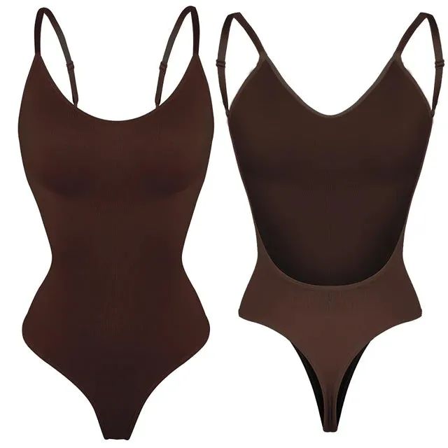 Backless Bodysuits Shapewear Thong