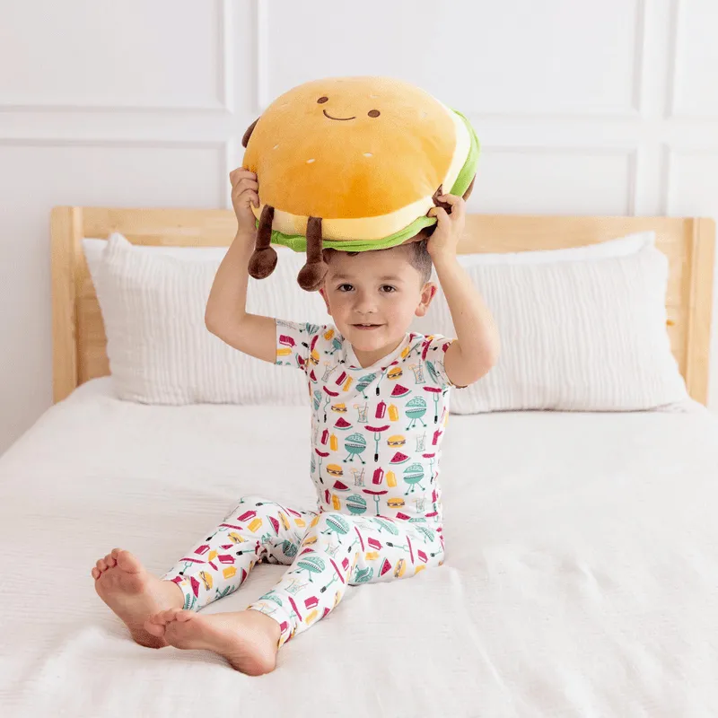 Bamboo Short Sleeve Pajama Set - Natural BBQ