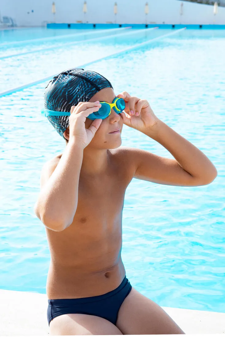 Boys' Swimming Swim Trunks 100 Basic - Navy Blue