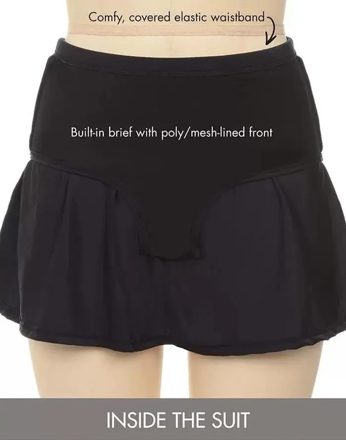 Chlorine Resistant A-Line Swim Skirt