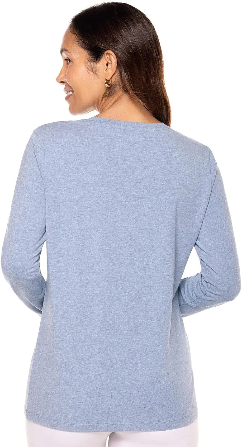 Coolibar UPF 50  Women's Morada Everyday Long Sleeve T-Shirt - Sun Protective