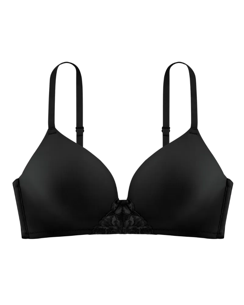 D17196A Michelle Black Molded Wire Free Bra