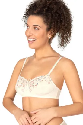 Daydream Wirefree Bra (Off White & Floral) Available in size 12A only