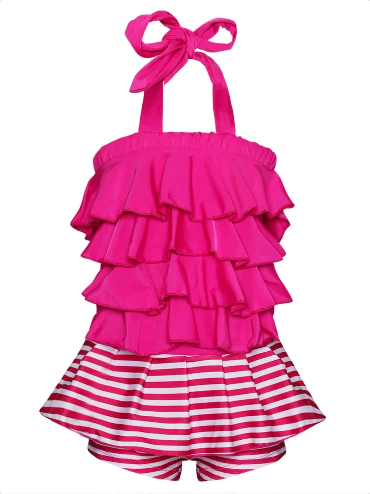 Girls Summer Splash One Piece Swimsuit