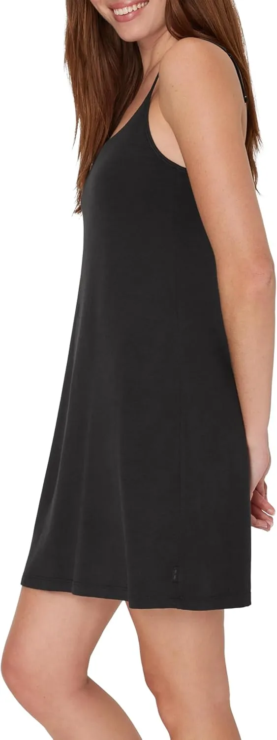 Hanes Women's Originals, Comfywear Supersoft Sleep Slip Dress with Built-in Shelf Bra