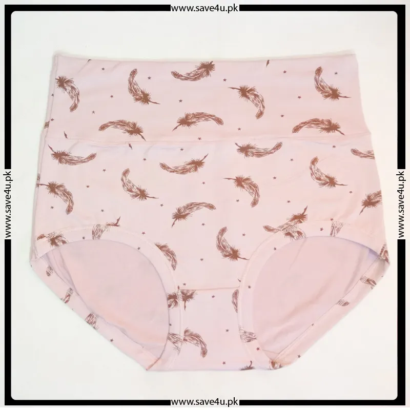 High Waist Printed Design Panties for Ladies