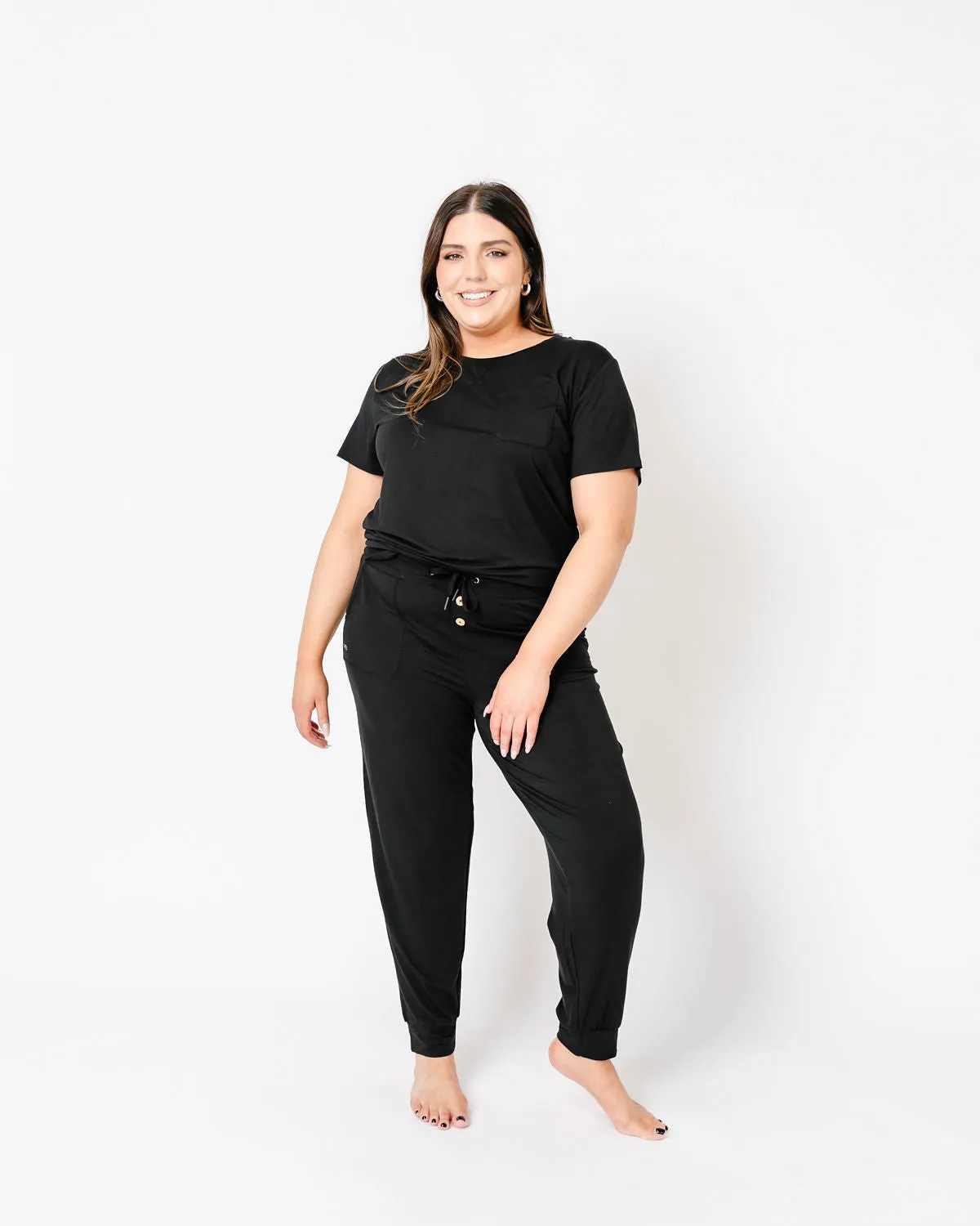 JAM PANTS SET  | Black Short Sleeve