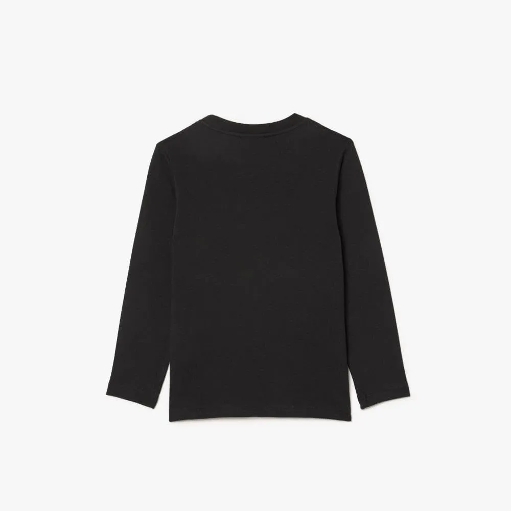 Lacoste Little Kid Long Sleeved Cotton Jersey T-Shirt