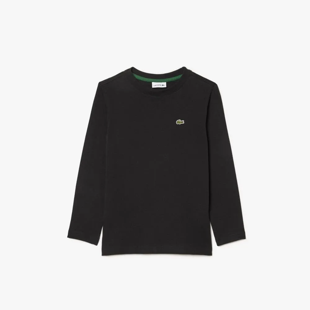 Lacoste Little Kid Long Sleeved Cotton Jersey T-Shirt