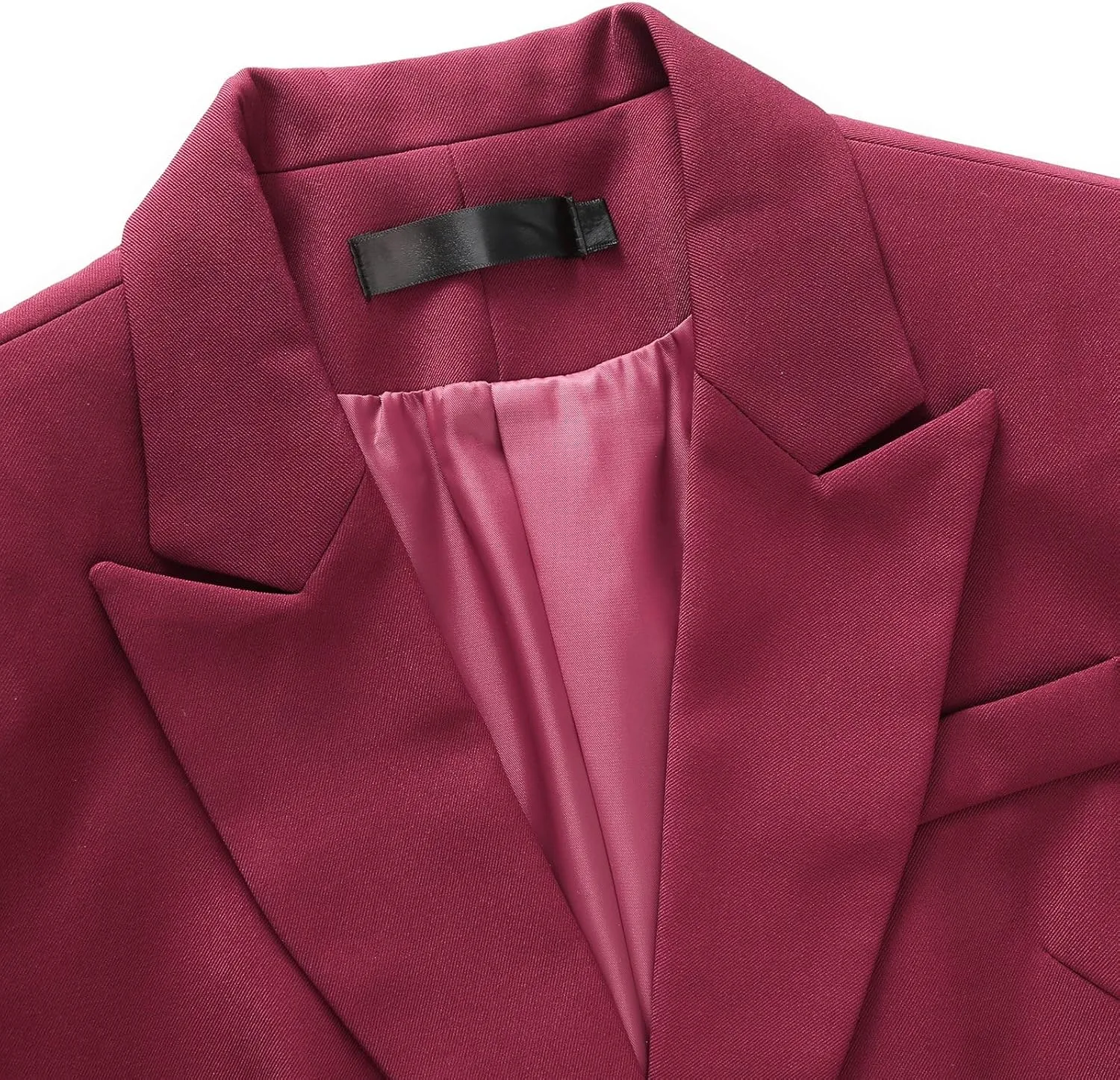 Lamgool Women Suit 2 Pieces Set One Button Lady's Business Formal Peak Lapel Blazer and Pants for Work