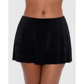 Layered Ruffle Skirted Tummy Control Bikini Bottom