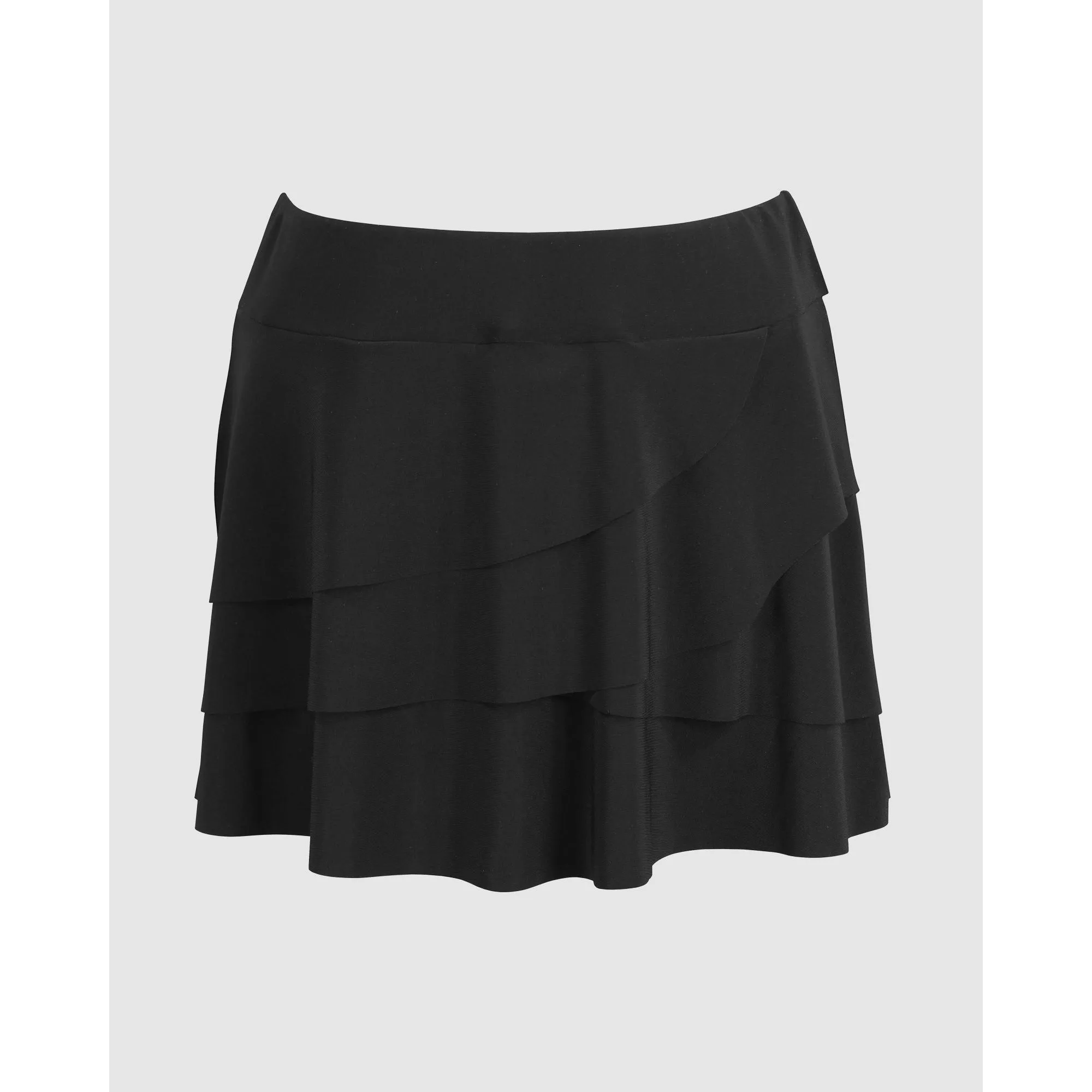 Layered Ruffle Skirted Tummy Control Bikini Bottom