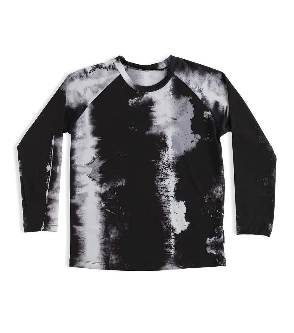 long sleeved tie dye rashguard