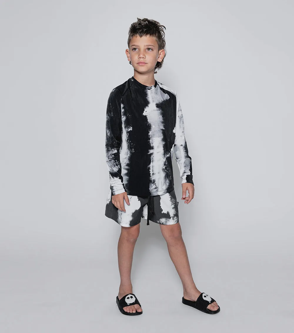 long sleeved tie dye rashguard