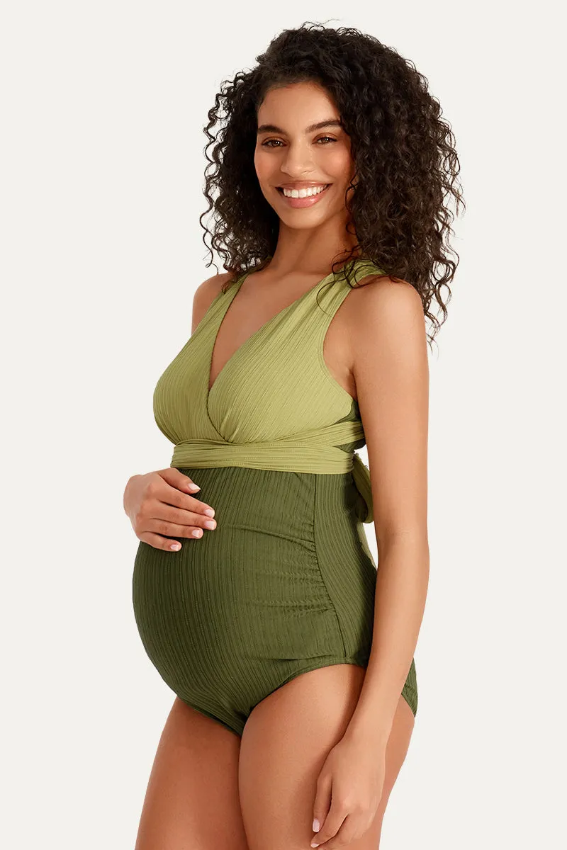 Maternity One Piece Criss Cross Bathing Suit