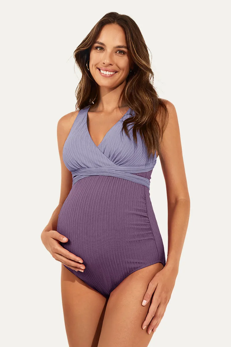 Maternity One Piece Criss Cross Bathing Suit