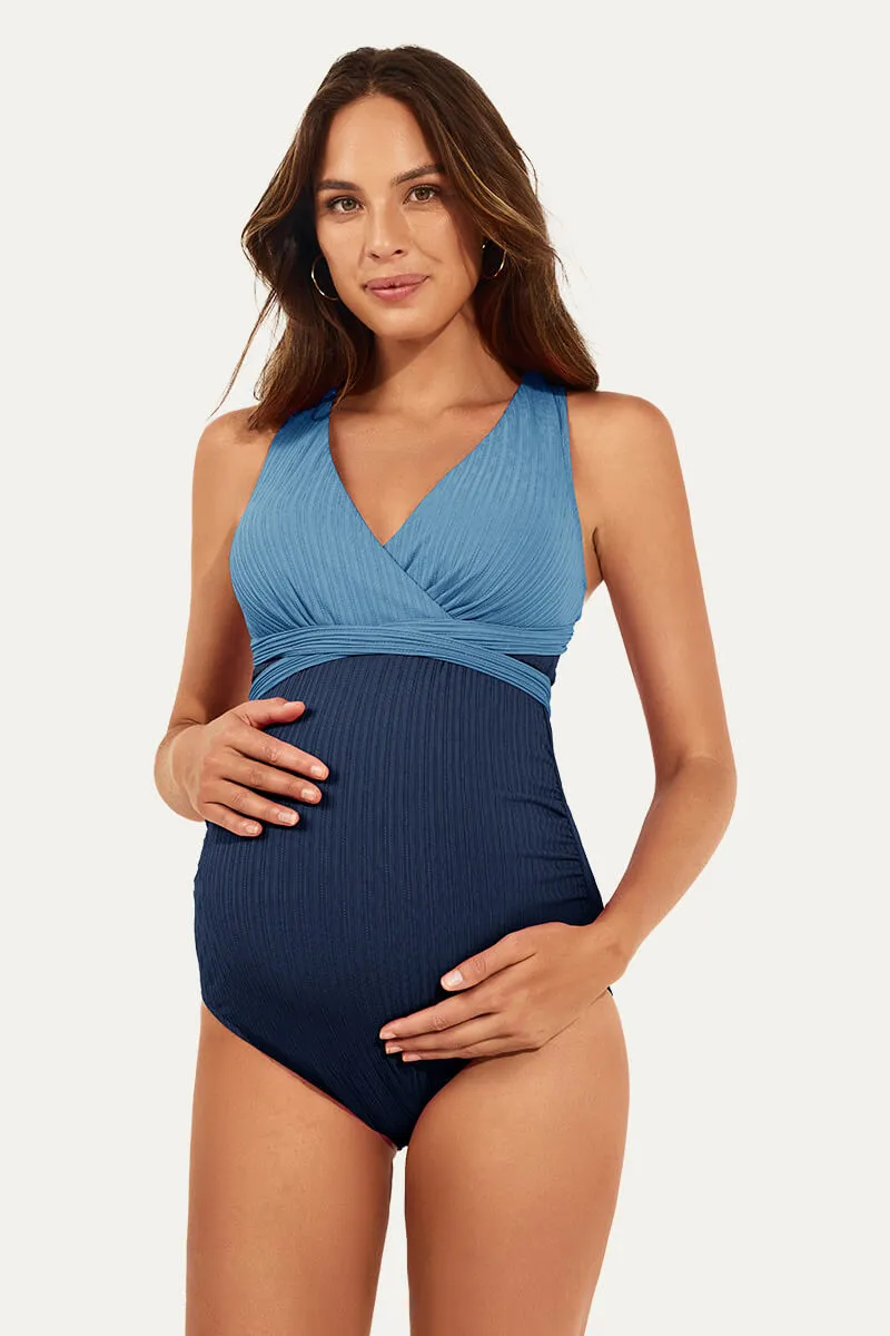 Maternity One Piece Criss Cross Bathing Suit