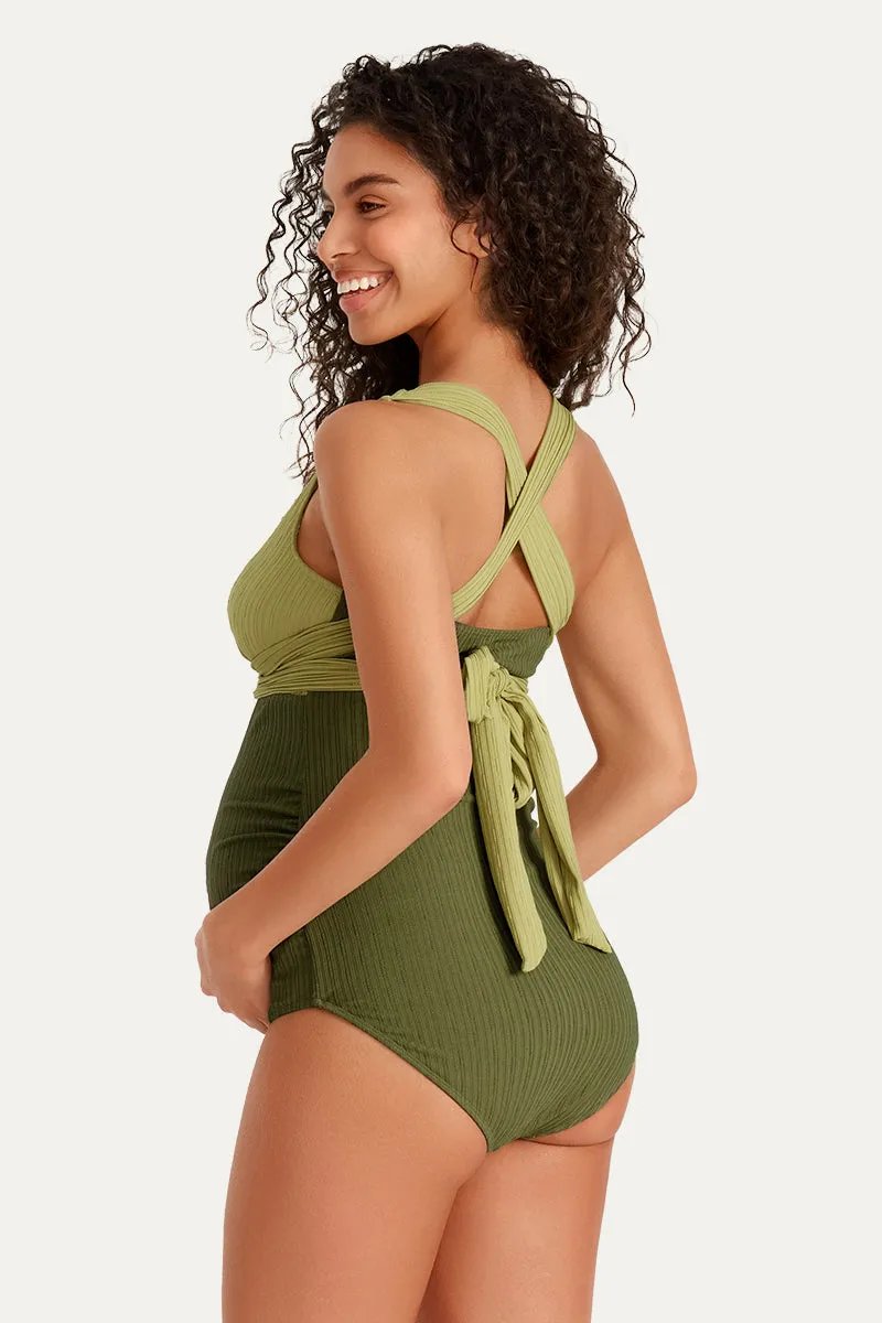 Maternity One Piece Criss Cross Bathing Suit