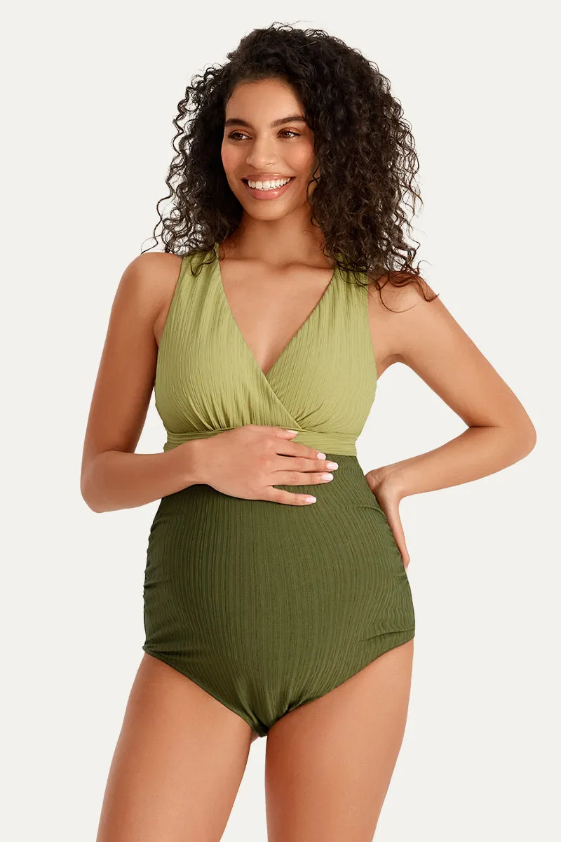 Maternity One Piece Criss Cross Bathing Suit