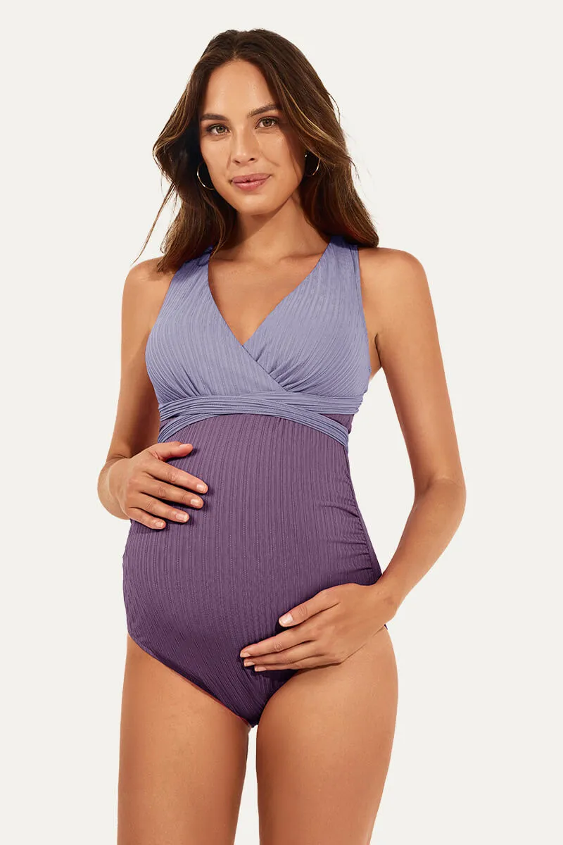 Maternity One Piece Criss Cross Bathing Suit