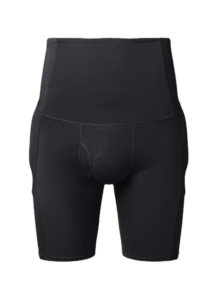 Men Butt Lifting Shapewear High Waist Tummy Control Slimming Boxer Short Detachable Padded Underwear
