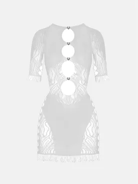 Miranda Dress in Optic White