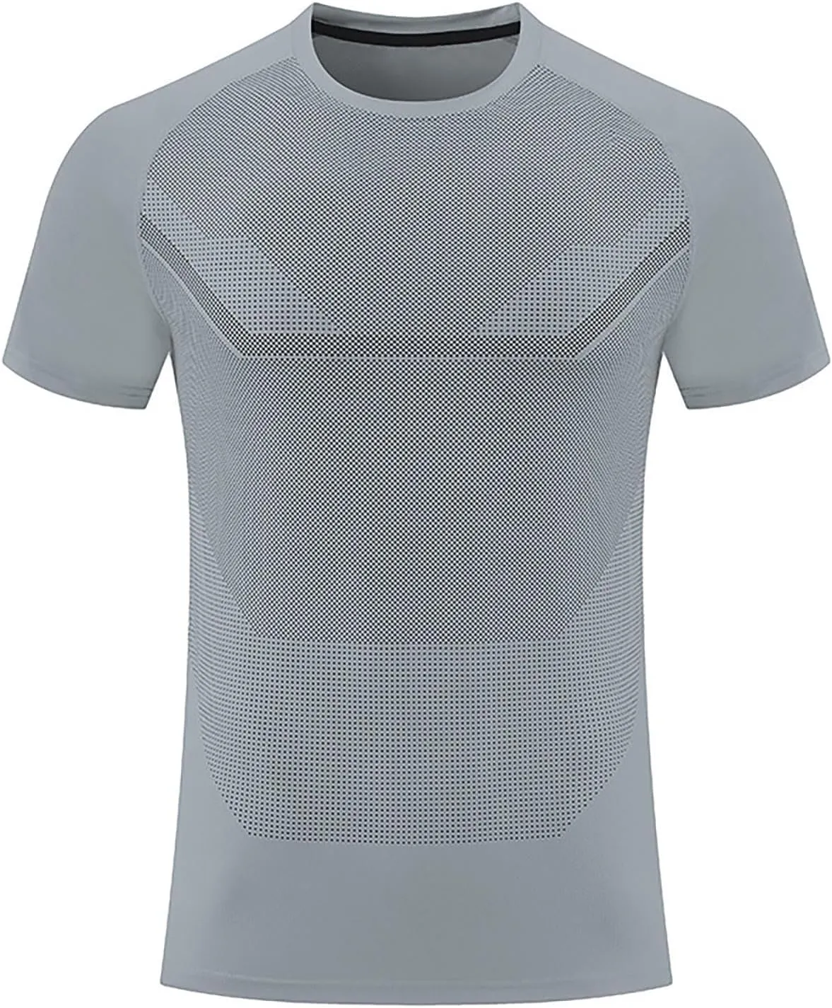 Moisture Wicking Shirts for Men Running Workout Quick Dry T-Shirt Stretch Short Sleeve Athletic Gym Clothes Crewneck