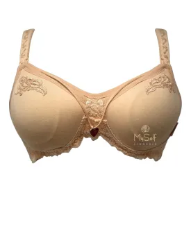 Monica Cotton Wire Free Nursing Bra with Necklace