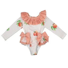 Peaches Long Sleeved Swimsuit