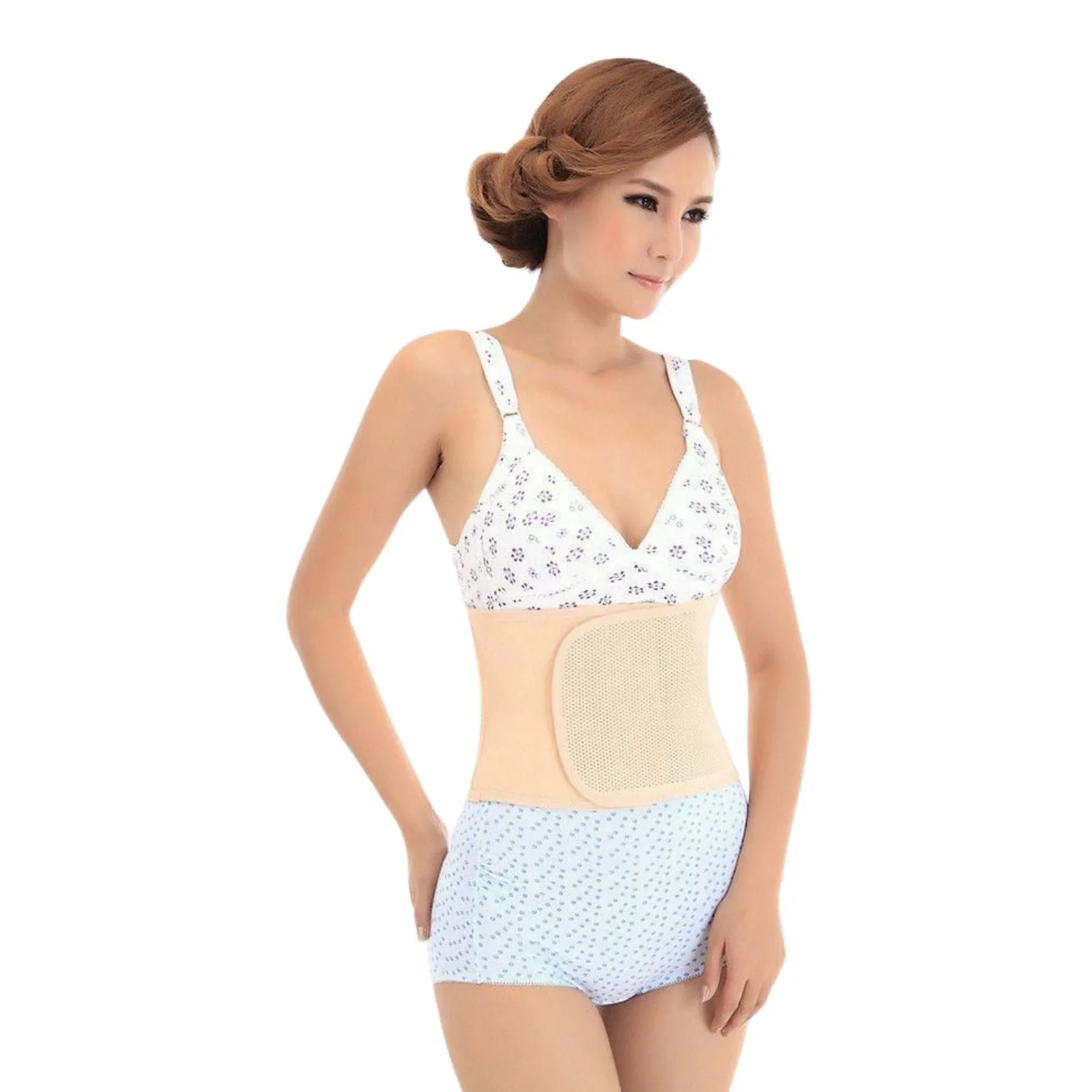 Postpartum Postnatal Abdominal Support Belly Belt After Pregnancy Wrap Staylace Flesh