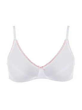 ROYCE My First Bra White/pink
