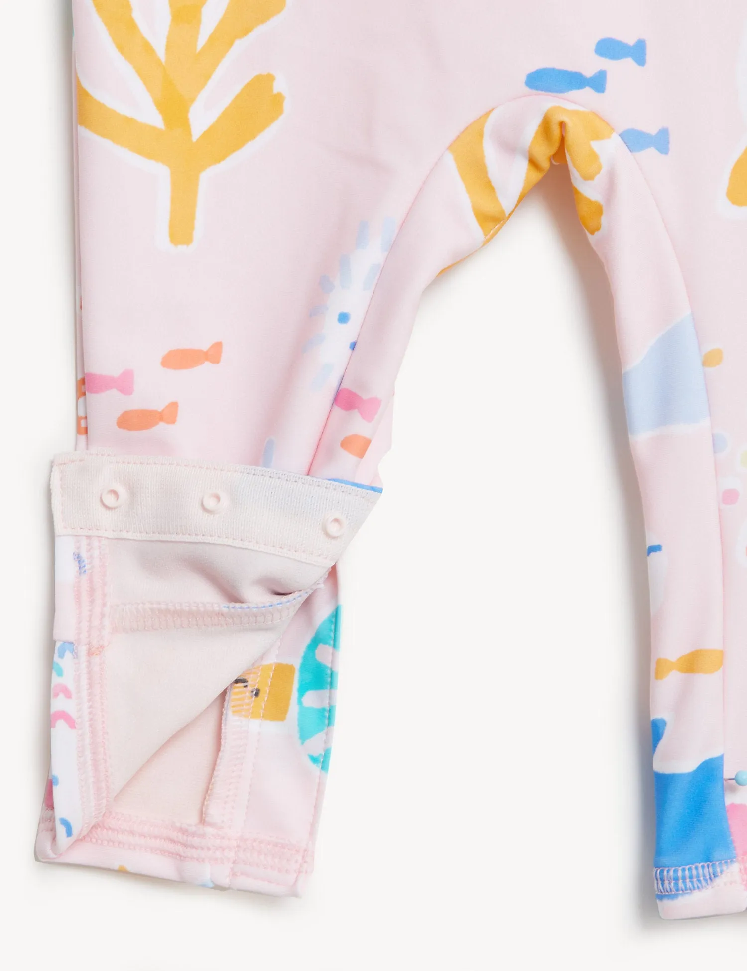 Sealife Long Sleeve Swimsuit & Hat Set