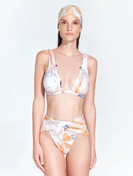 Skylar Blue Abstract Bikini Bottom