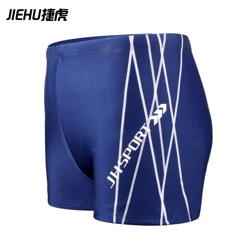 Swimming Trunks Men's Swimming Trunks Boxer Shorts Anti-Embarrassment Plus Size Boys Quick Dry Training Swimming Equipment Men Swimsuit