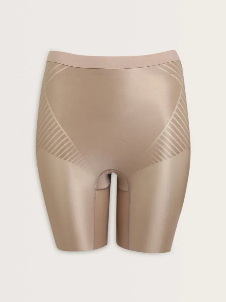 Wunderlove Light Taupe High-Rise Shaping Shorts