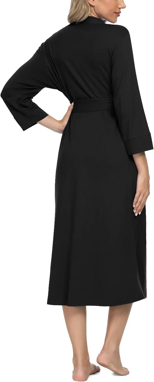 Xpenyo Women's Maternity Sleepwear,Labor/Delivery/Nursing/Hospital Nightgown Kimono Robes Long Pregnancy Loungewear